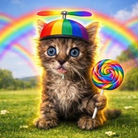 MEW rainbow cat