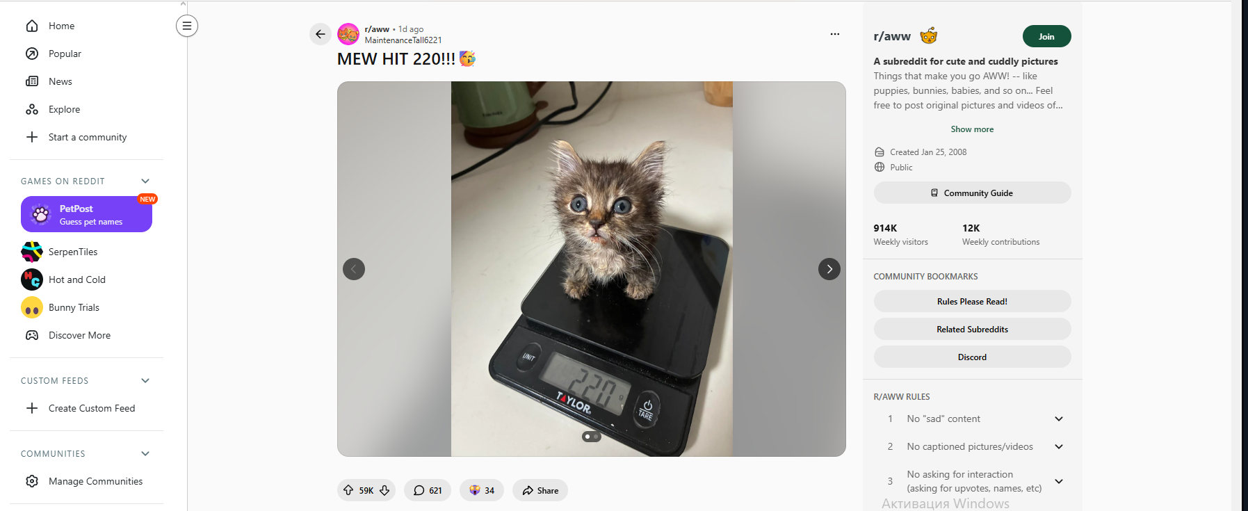 MEW viral reddit post